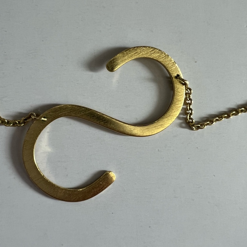 Anthropologie Initial “S” Necklace